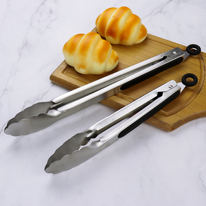 9 Inch and 12 Inch Stainless Steel Kitchen <b>Tong</b> Set Non slip Locked <b>Serving</b> Food <b>Tong</b> - Product Image 2