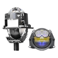 90W haute puissance super lumineuse LED double lentille 12V nouveaux phares de voiture 3 pouces double lumière laser directe intégrée