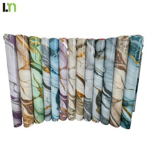 Film PVC imitation marbre pour revêtement <span class=keywords><strong>de</strong></span> meubles <span class=keywords><strong>de</strong></span> cuisine, décoration murale, autocollants décoratifs pour la maison - Product Image 5