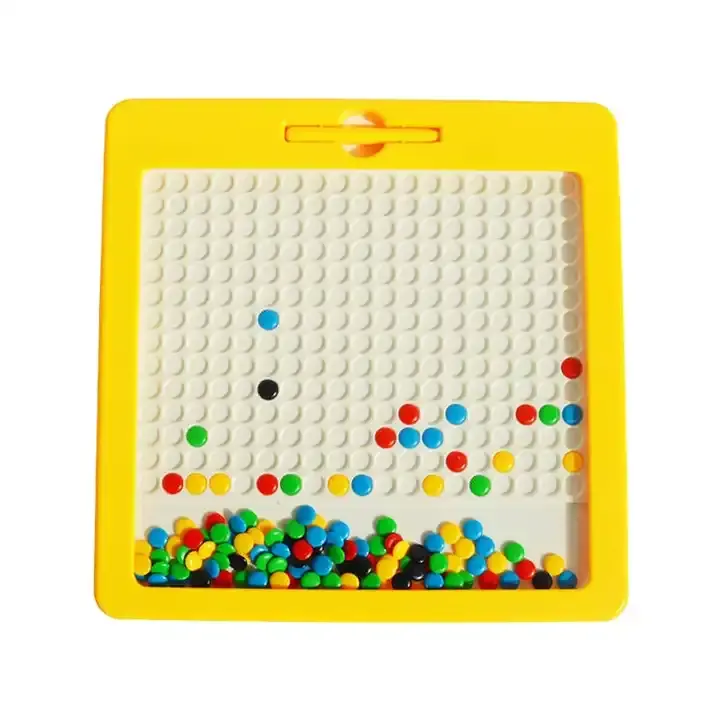 Magnetic Drawing Board for Kids Age 4+ Magnetic Dot Art Large Magnet Doodle Board with Magnetic Pen and Colorful Beads