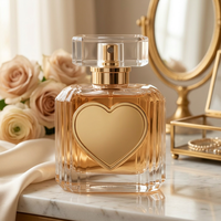 Ornement d'étiquette de parfum en aluminium plaqué or, sérigraphié, de Wenzhou, pour décoration de mariage et cadeaux