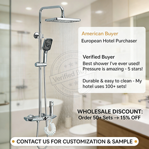 ชุดฝักบัวอาบน้ำระบบเรนชาวเวอร์แบบดิจิตอล LED 4 ฟังก์ชั่น แรงดันสูง พร้อมระบบฉีดน้ำแบบสามฟังก์ชั่น - Product Image 4