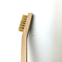 Brosse à poils de porc 100% pure antistatique pour le nettoyage des circuits imprimés, manche en hêtre, qualité industrielle pour l'électronique