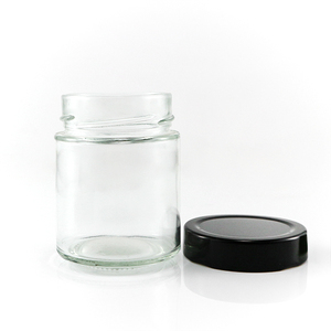 <span class=keywords><strong>Pot</strong></span> en verre transparent rond ergonomique de 180 ml, de qualité alimentaire, avec couvercle métallique à visser profond, idéal pour <span class=keywords><strong>le</strong></span> stockage du miel, de la <span class=keywords><strong>confiture</strong></span>, du fromage et des aliments – Meilleures ventes - Product Image 5