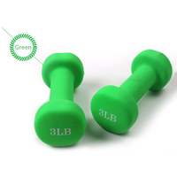 Accueil Femmes Fitness Musculation 2kg Haltères hexagonaux en néoprène en fonte avec vinyle rose Ensembles de revêtement de fer à tremper