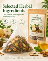 Sachets de tisane mélangée aux fruits de moine et poire des neiges, qualité supérieure, vente en gros, naturellement sucrée, pour la santé des poumons et de la gorge, 0,1 kg