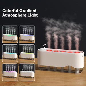 Xách tay tạo độ ẩm 7 màu LED ánh sáng ban đêm USB siêu âm Mist Air tạo độ ẩm cho văn phòng nhà - Product Image 3