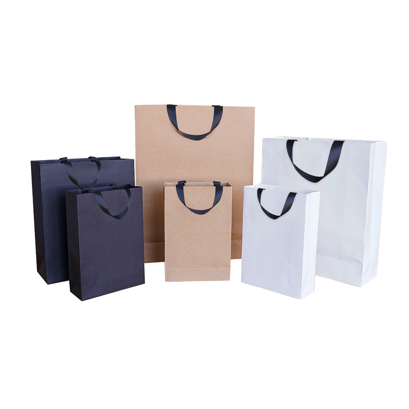 Custom Printed Your Own Logo Art Paper Kraft Gift Shopping Bag with Handles for Clothing-Recyclable