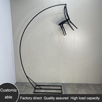 Ensembles de décoration et fournitures de mariage : Arche en fer, support noir, lustre, décoration de table extérieure robuste et durable