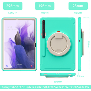 เคสฝาครอบแท็บเล็ต TPU,พร้อมช่อง S Pen สำหรับ <span class=keywords><strong>Samsung</strong></span> <span class=keywords><strong>Galaxy</strong></span> <span class=keywords><strong>Tab</strong></span> <span class=keywords><strong>S7</strong></span> <span class=keywords><strong>FE</strong></span> <span class=keywords><strong>5G</strong></span> S8 Plus <span class=keywords><strong>S7</strong></span> Plus 12.4นิ้ว - Product Image 6