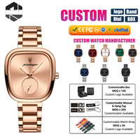 POEDAGAR Montre élégante et simple pour femme, étanche, en acier inoxydable, à quartz, montre-bracelet pour femme, montres tendance pour femmes, Reloj 783