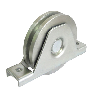 <span class=keywords><strong>Roulette</strong></span> de <span class=keywords><strong>porte</strong></span> d'usine de rainure en U, roue soutenue par support en acier - Product Image 1