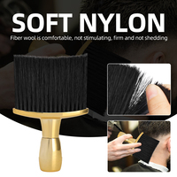 Brosse à poussière professionnelle pour salon de coiffure, antistatique, pour nettoyer les cheveux coupés du cou et des épaules