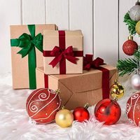 Ruban de Luxe pour Emballage Cadeau, Bande Décorative pour Ornements, Idéal pour Mariages, Faveurs et Emballages Cadeaux de Noël