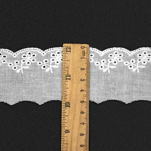 New Fashion Cotton Embroidery Lace Handmade DIY Clothing Accessories Manufacturers Wholesale Width 4.8 Cm