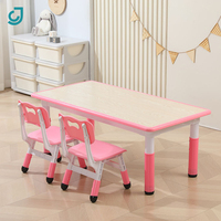 Ensemble scolaire en forme de lune, tables pour enfants, mobilier de maternelle, chaises et tables en plastique pour enfants, autres meubles scolaires