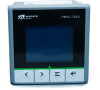 Compteur de puissance numérique compact 96x96mm à montage sur panneau, mesure True RMS, triphasé, quatre quadrants, compteur d'énergie active et réactive