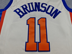 Maillots <span class=keywords><strong>de</strong></span> <span class=keywords><strong>basket</strong></span>-ball Jalen Brunson <span class=keywords><strong>New</strong></span> <span class=keywords><strong>York</strong></span> 11 des <span class=keywords><strong>Knicks</strong></span> 2025 – <span class=keywords><strong>Maillot</strong></span> <span class=keywords><strong>de</strong></span> sport américain brodé, T-shirt <span class=keywords><strong>de</strong></span> course, Haut bleu et noir - Product Image 5