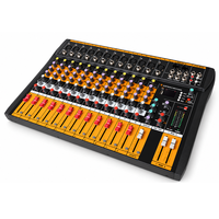 Console de mixage audio professionnelle 12 canaux CT12 avec Bluetooth, sorties XLR/TRS équilibrées pour les professionnels et les débutants