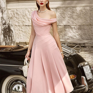 strapless open back dress Women Strapless Casual Midi Dress Prom Evening Party Dress fg5827 –  formalgowns main image 1