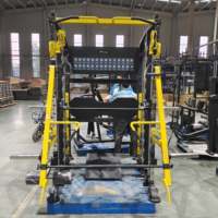 Machine Smith multifonctionnelle avec rack de musculation et croisement de câbles pour usage commercial