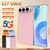 S27 Ultra Kamera Belakang 108MP Ponsel Pintar Android 5G Versi Global 2026 16GB 1TB Layar 7.3 Inci Baterai 8000mAh Multibahasa Pabrik