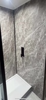 Revêtement mural en PVC, panneau mural intérieur, panneau de bardage en PVC, 8 mm, marbre vert