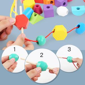 Toddler Educational <strong>Toys</strong> Wooden Shape <strong>Colour</strong> Matching Stacking <strong>Toys</strong> Wooden Beads <strong>Sorting</strong> <strong>Toys</strong> Set - Product Image 5