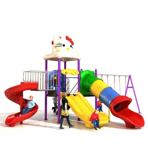 Gefühls-Kids-Innenraum-Spielhaus Baby-Spielzimmer Spielplatzzubehör Kunststoff-Schaukel und Rutschen für Kinder