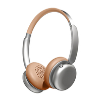 Casque sans fil supra-auriculaire avec coussinets en maille respirante, rembourrage anti-pression, autonomie de 40 heures, interrupteur rotatif, idéal pour le travail de bureau décontracté