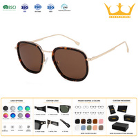 Lunettes de soleil unisexes de style nouveau, fabriquées en usine OEM, pour l'extérieur, protection UV, en acétate, avec branches métalliques, pour l'été et la plage