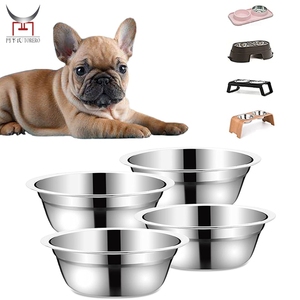 Tigela De Substituição De Aço Inoxidável Para Stand Elevado Dog <span class=keywords><strong>Bowls</strong></span> Pet Dish Para Alimentos Secos E Molhados Tigela De Água De Gato - Product Image 1