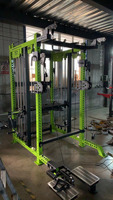 Appareil de musculation multifonction tout-en-un : Smith Machine, Cable Crossover, Power Rack, Machine à Squat, en Acier Inoxydable, Réglable