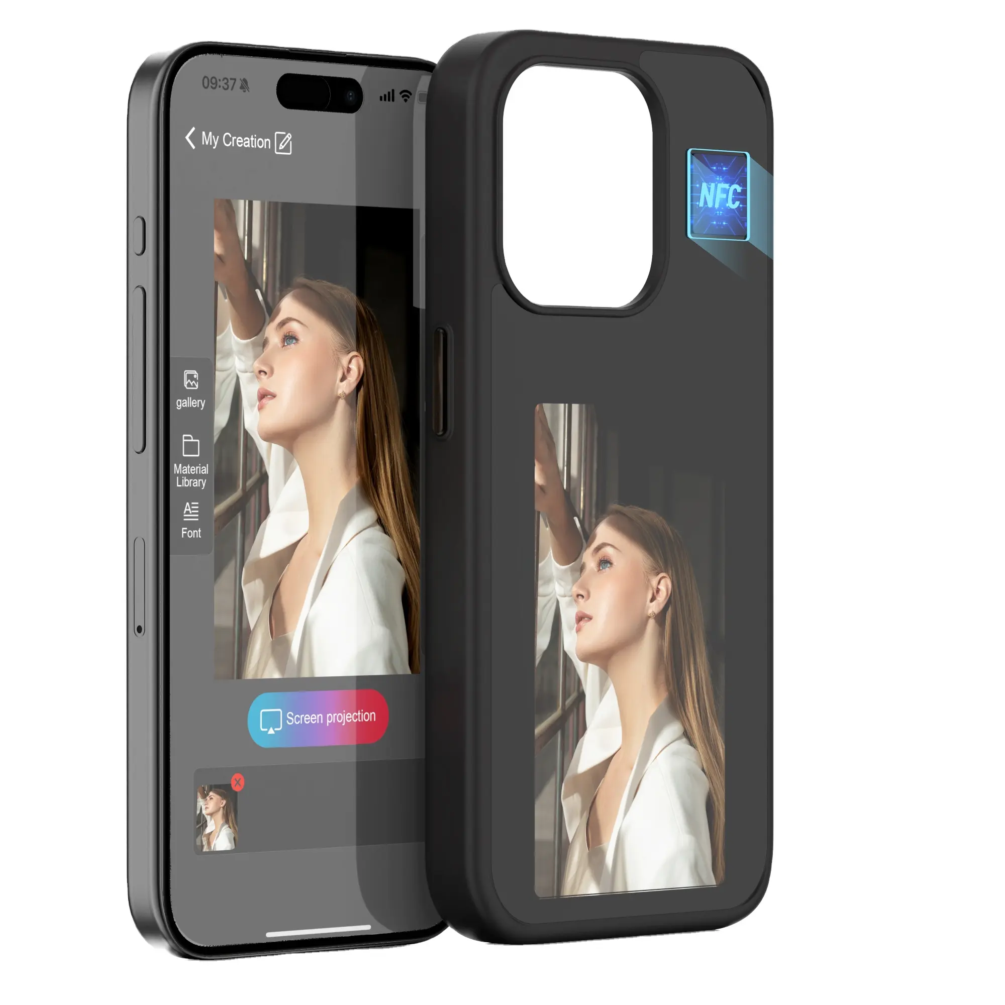 Чехол 2024 телефона с чернилами для iPhone 15 Pro Max