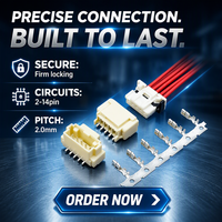Connecteur fil-carte de haute qualité, pas de 2,0 mm, équivalent Molex DuraClik, à insertion latérale, vente en gros, fabricant chinois