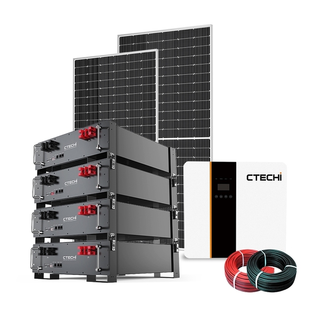 5kW 7kW 10kW Complete Home Solar System Kit LiFePo4 Lithium Battery and Lithium Battery Energy Storage System 48V 51.2V 100Ah