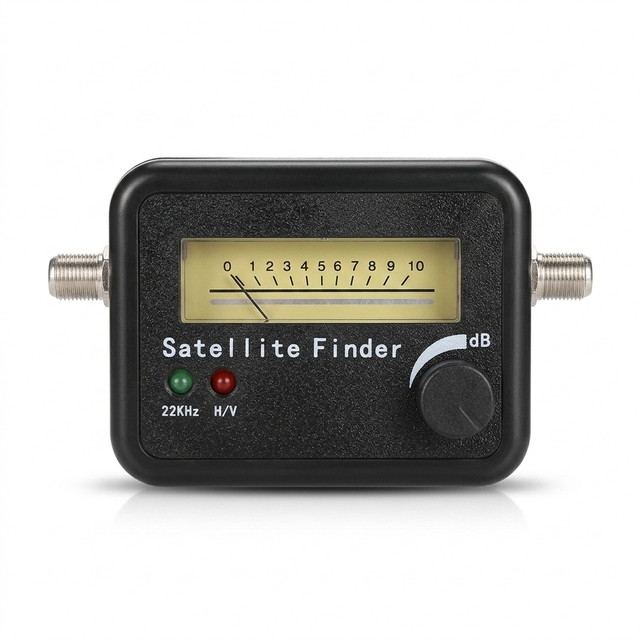 Analog Satellite Finder Meter SF-9504, 22KHz H/V Indicator, TV Signal Strength Meter for Satellite Dish Antenna Installation