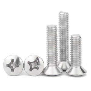 M2 M2.5 M3 M4 M5 M6 M8 DIN966 304 Stainless Steel Full Thread Phillips Oval Head Machine <b>Screws</b> - Product Image 2