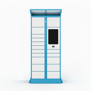 Casier de stockage de colis intelligent en libre-service, assemblé, déverrouillage par <span class=keywords><strong>code</strong></span> QR, durable, résistant à la rouille, casier de livraison électronique extérieur pour - Product Image 4