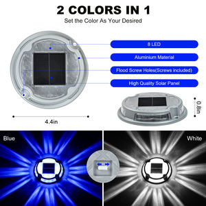 Уличные лестные огни водонепроницаемые Ландшафтные светодиодные Подземные Светильники солнечные настенные светильники - Product Image 2