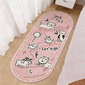 <span class=keywords><strong>Tapis</strong></span> <span class=keywords><strong>de</strong></span> sol moelleux à poils longs, lavable et antidérapant, pour chambre à coucher, motif dessin animé, fabriqué à la machine - Product Image 1