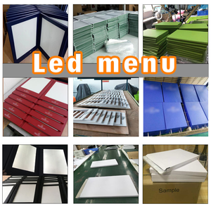 Menú LED Recargable Personalizado de Cuero PU, Soporte de Señal para Menú Iluminado, Libro de Mensajes para Bar, KTV, Restaurante de Alta Gama, <span class=keywords><strong>Hotel</strong></span>, Salón - Product Image 5