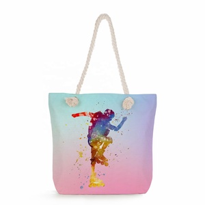 <span class=keywords><strong>Sac</strong></span> <span class=keywords><strong>à</strong></span> <span class=keywords><strong>main</strong></span> imprimé de style sportif de gymnastique pour femmes Offre Spéciale <span class=keywords><strong>sac</strong></span> fourre-tout de plage <span class=keywords><strong>à</strong></span> bandoulière réutilisable d'usine fermeture <span class=keywords><strong>à</strong></span> glissière pour les étudiants Shopping - Product Image 1