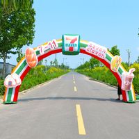 Arco Inflable Comercial Grande Personalizado, Impresión a Todo Color, Resistente al Agua, Resistente al Sol, para Eventos de Venta al Aire Libre, Marca