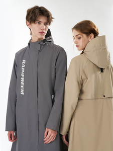 <span class=keywords><strong>Chubasquero</strong></span> grueso de moda para pesca de <span class=keywords><strong>montaña</strong></span>, Color sólido, impermeable con borde para adultos, ropa de abrigo protectora para hombres y mujeres - Product Image 5