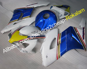 Para <span class=keywords><strong>Honda</strong></span> CBR1000RR 2004 <span class=keywords><strong>2005</strong></span> CBR <span class=keywords><strong>1000RR</strong></span> CBR1000 04 05 blanco azul amarillo carenado del mercado de - Product Image 1
