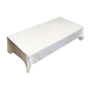 pe disposable rectangle table cover cloth white plastic tablecloths for home outdoor party