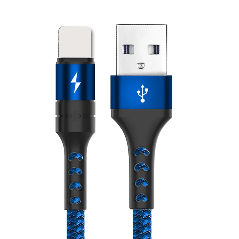 1m 2M USB Type C Cable 5A Quick Charge usb type c cable Nylon woven OEM ODM blue type c cable fast charging For Huawei Samsung