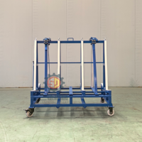 SANDE Chariot de transport pour dalles de pierre et de granit, avec cadre inférieur amovible et support en A