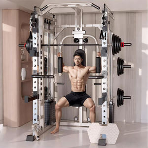 Mesin Smith multifungsi dengan sistem katrol ganda rak jongkok daya Smith semua dalam satu pelatih - Product Image 4